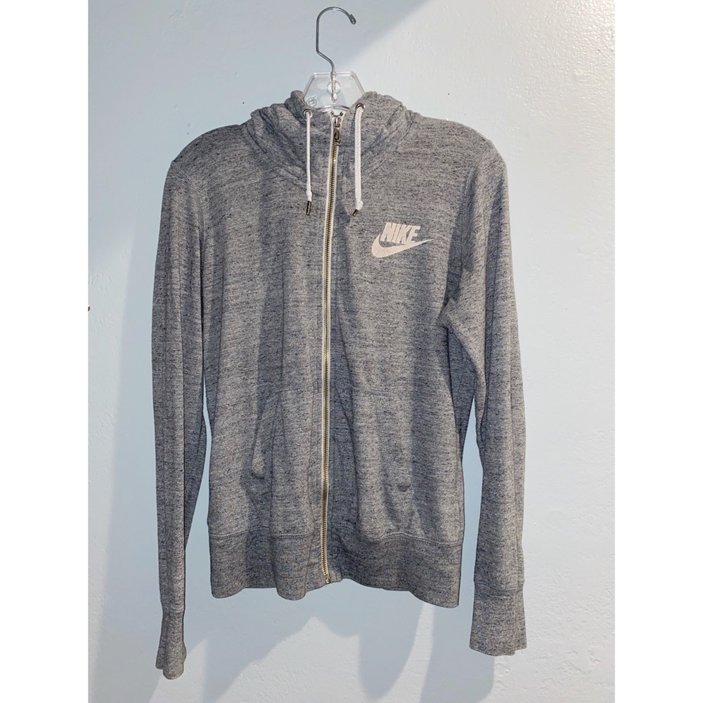 Nike Sportswear Grey Zip Up Hoodie